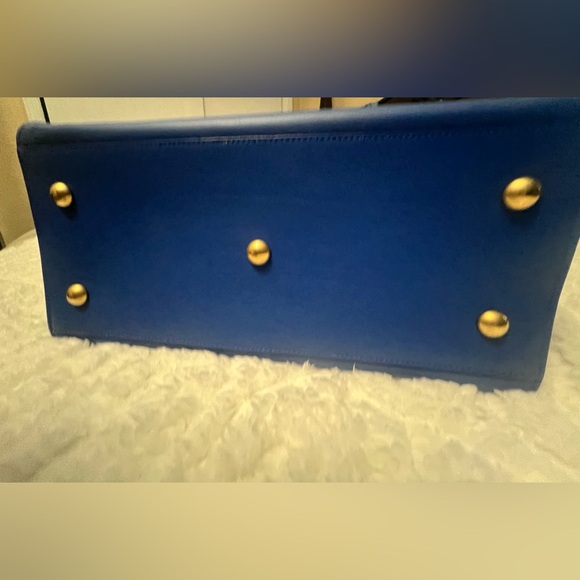Yves Saint Laurent Vibrant Blue Cabas 2 way Bag - Picture 5 of 8